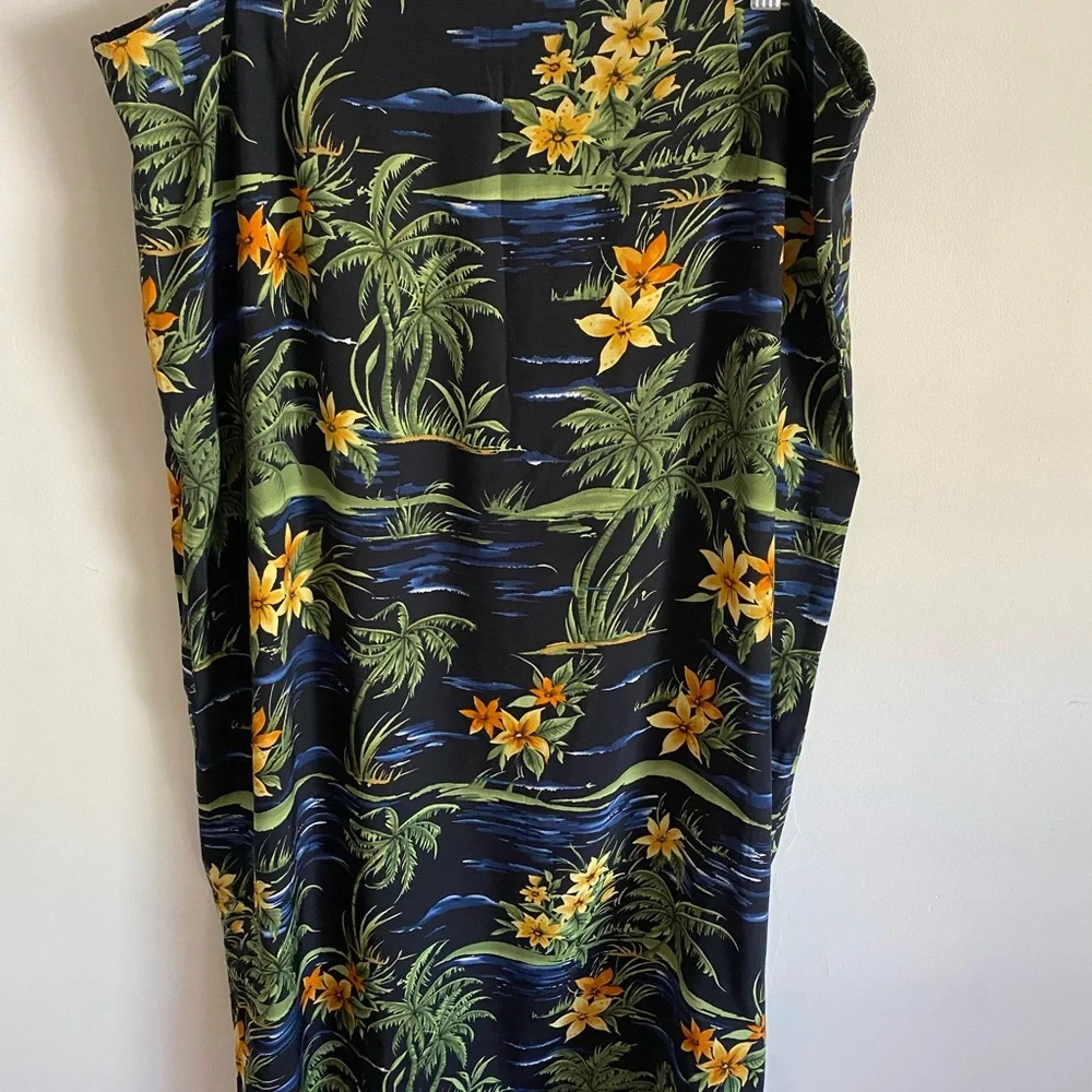 Clio Tropical Floral Shirt & Skirt Set Hawaiin‎ Tiki